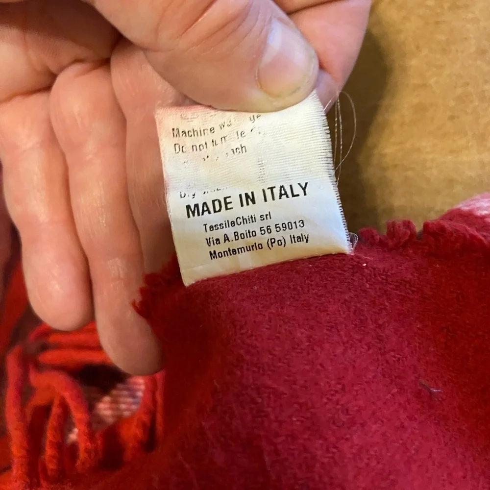Tessilechiti Red Plaid Blanket